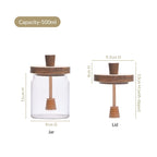 Airtight Lid Glass Honey Jar 500ml