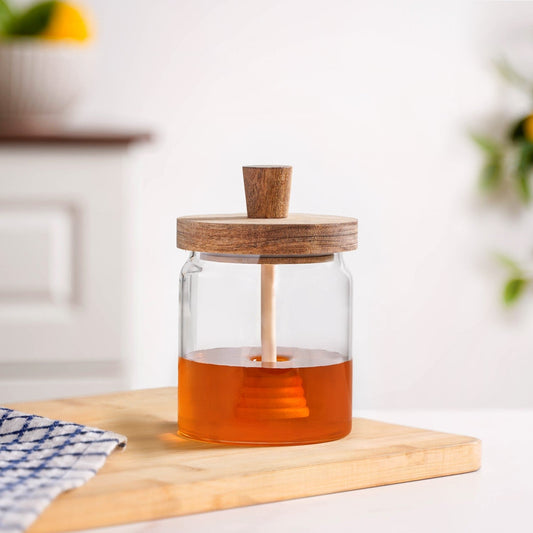 Airtight Lid Glass Honey Jar 500ml