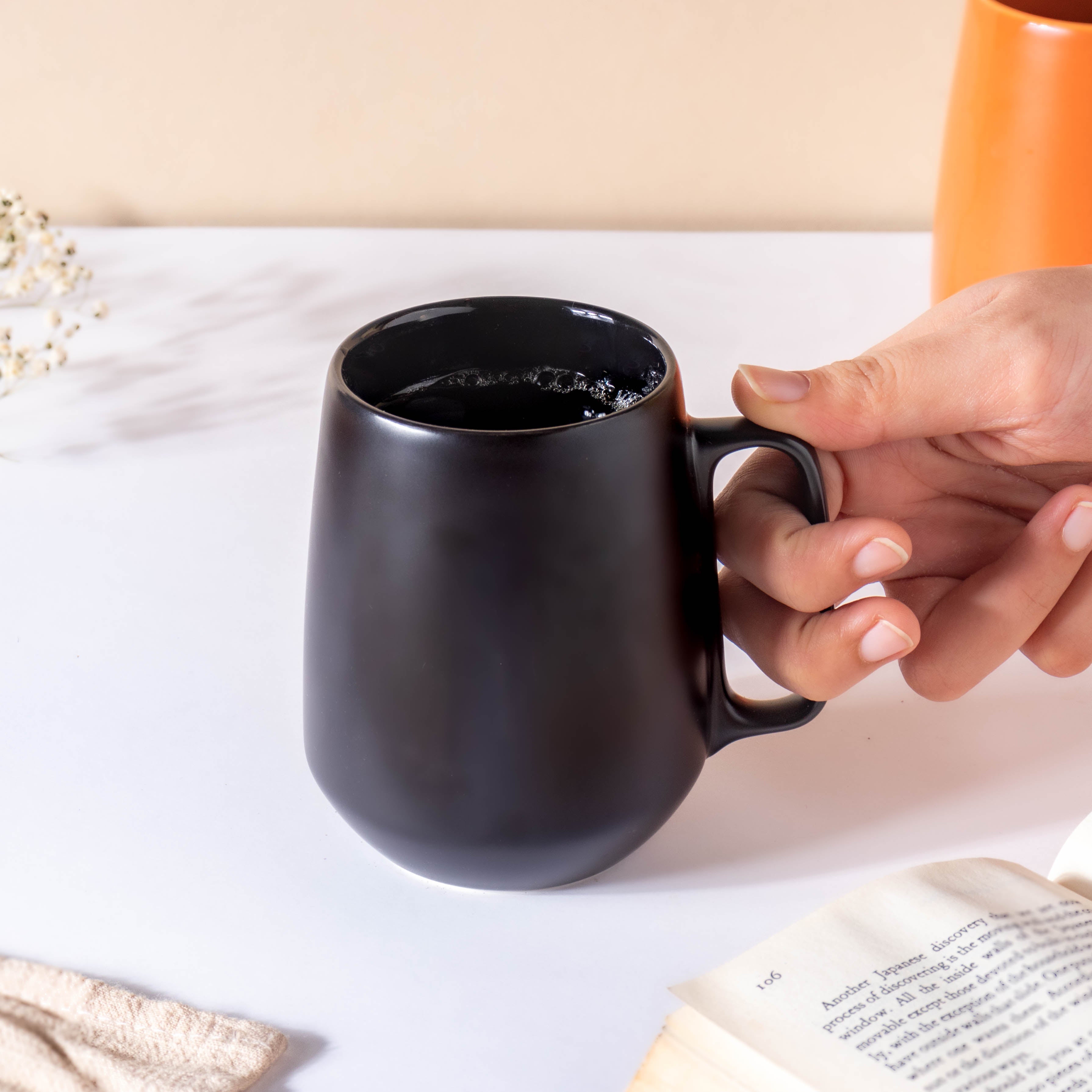 Jet Black Coffee Mug 300 ml