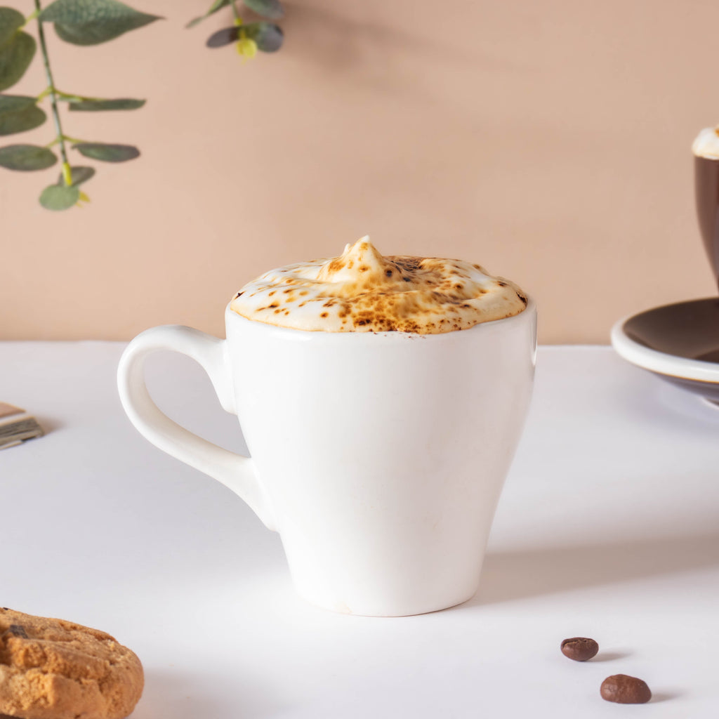 Glazed Ceramic White Cup Set 150 ml