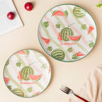 Decorative Watermelon Fruit Plate 10 Inch