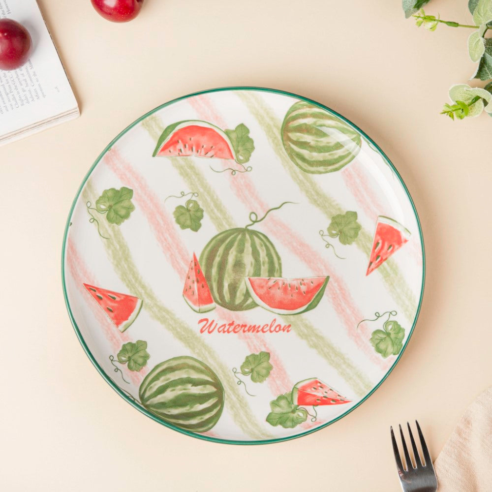 Decorative Watermelon Fruit Plate 10 Inch