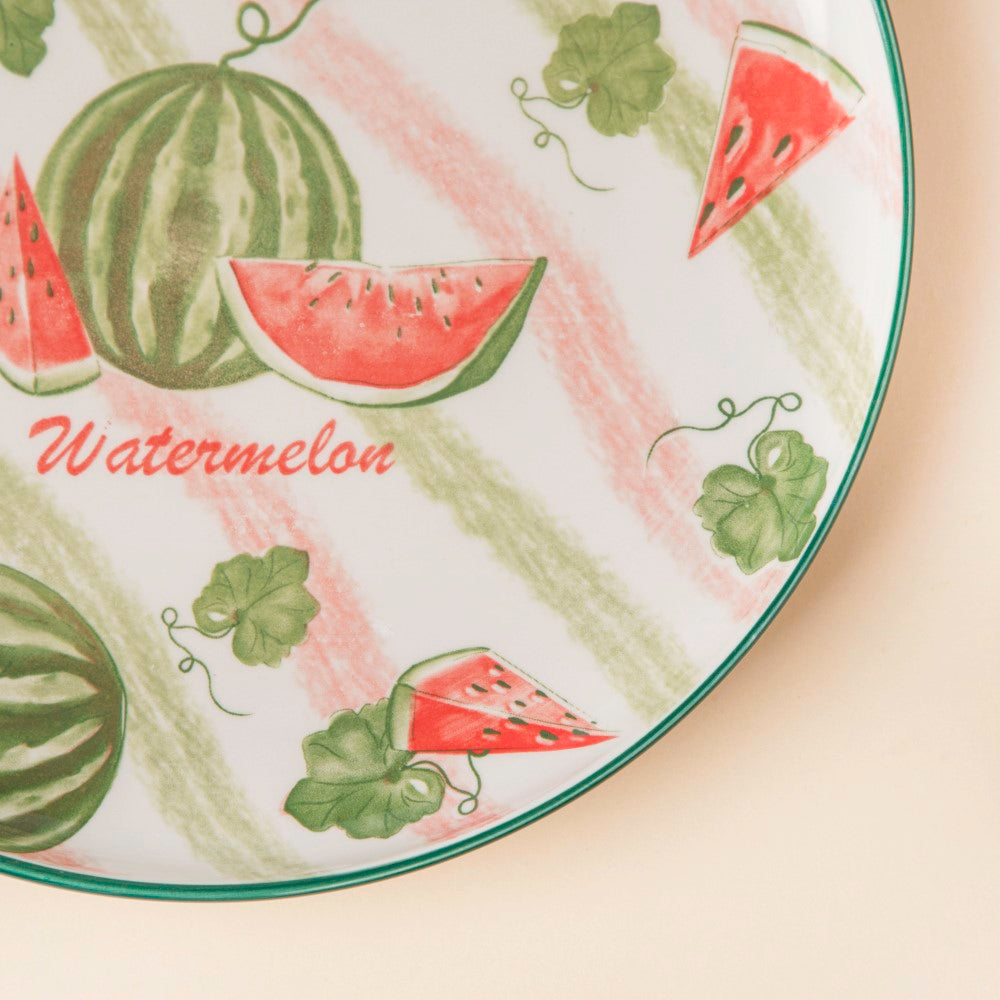 Decorative Watermelon Fruit Plate 10 Inch