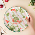 Decorative Watermelon Fruit Plate 10 Inch
