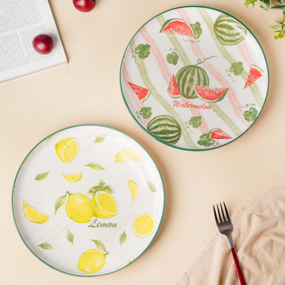 Decorative Watermelon Fruit Plate 10 Inch