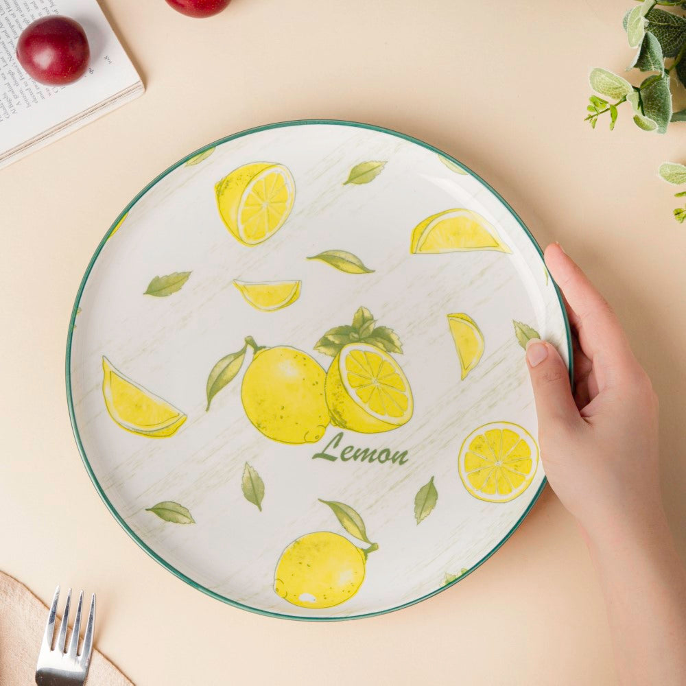 Decorative Lemon Fruit Plate 10 Inch