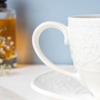 Serena White Truffle Cup and Saucer Set