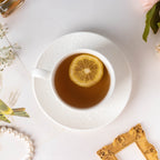 Serena White Truffle Cup and Saucer Set