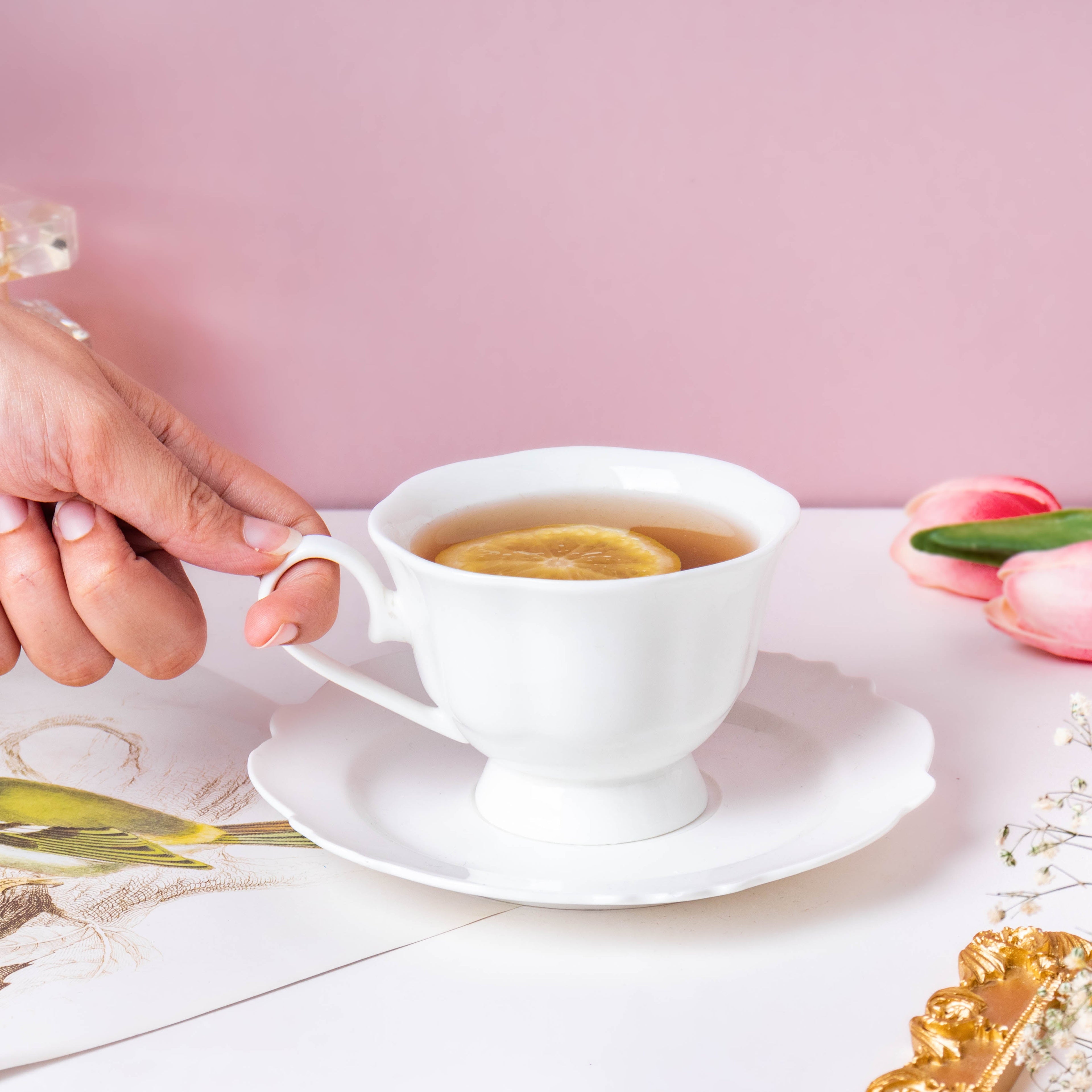 Serena White Truffle Elegant Cup And Saucer 150 ml