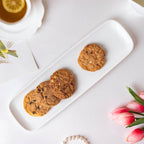 Serena Snowy White Long Platter 14 Inch