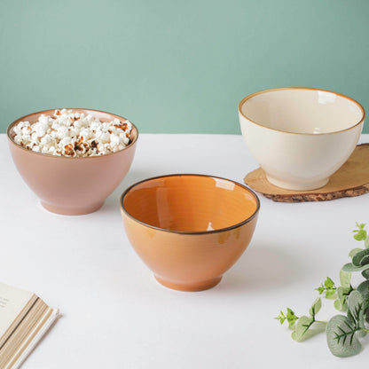 Adora Rimmed Glossy Soup Bowl Pink 550ml