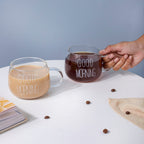 Good Morning Tea Cup Set of 2 White