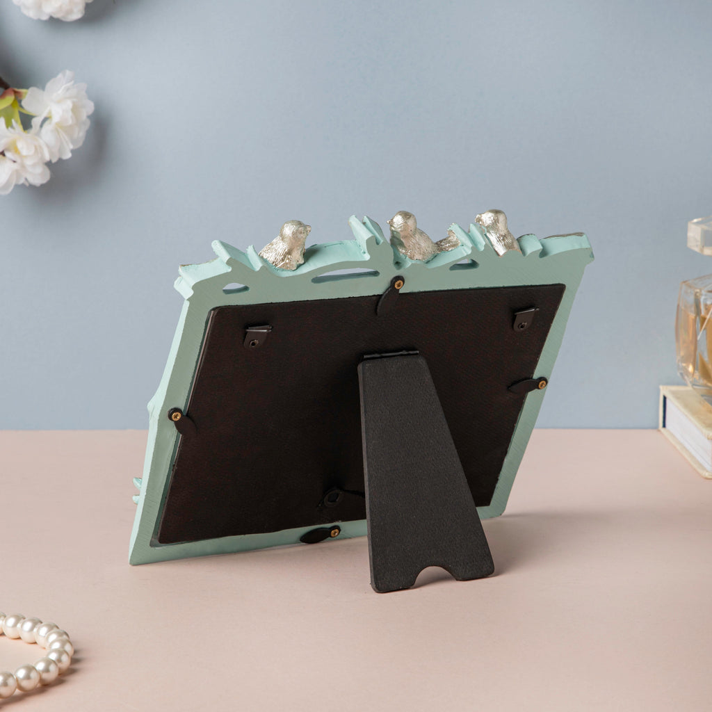 Nestling Birds Green Photo Frame