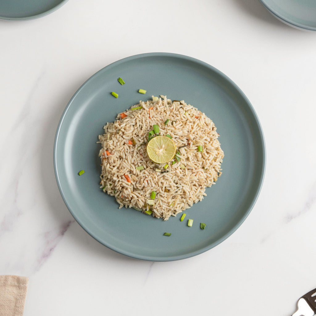 Riona Ceramic Dinner Plate Green Grey 10 Inch