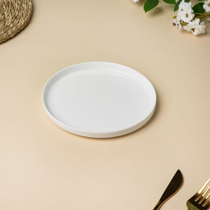Riona Ceramic Appetizer Plate White 7 Inch