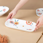 Rectangle Floral Plate