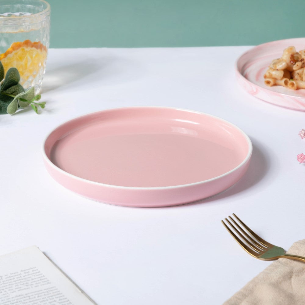 Pink Floral Plates
