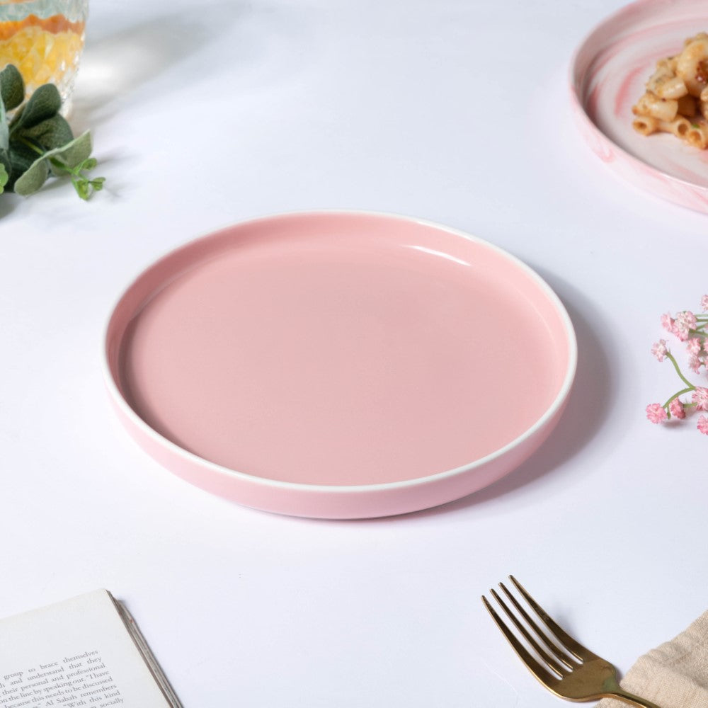 Pink Floral Plates