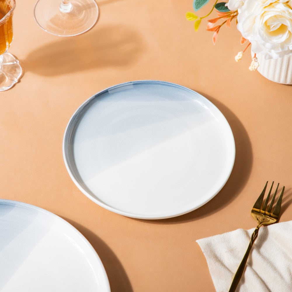 Ombre Snack Plate Grey 7 Inch