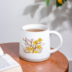 Floral Tulip Ceramic Mug 350 ml