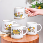 Floral Tulip Ceramic Mug 350 ml