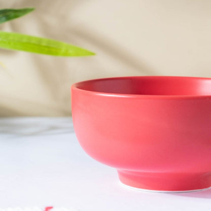 Miso Smooth Ceramic Snack Bowl Red 200 ml