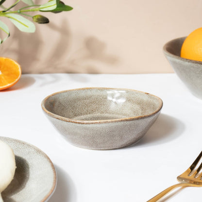 Rustic Handmade Snack Bowl Grey 150 ml
