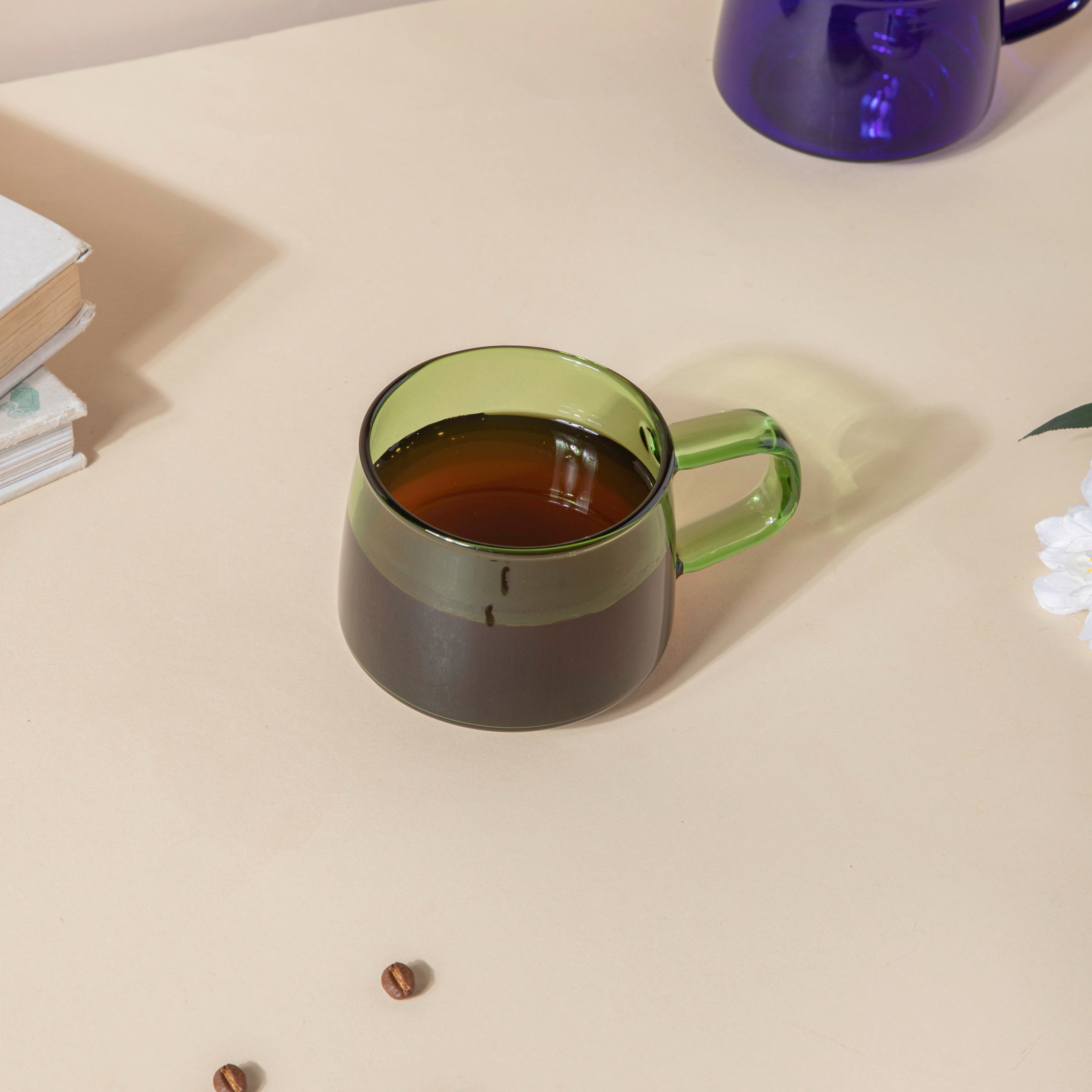 Borosilicate Glass Cup Green