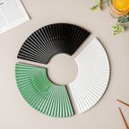 Ogi Fan Ceramic Platter Green