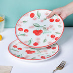 Decorative Cherry Fruit Plate 10 Inch