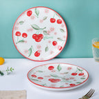 Decorative Cherry Fruit Plate 10 Inch