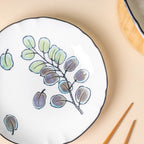 Aspen Leaves Snack Plate 7.5 Inch