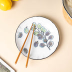 Aspen Leaves Snack Plate 7.5 Inch