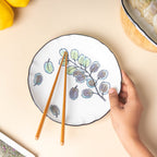 Aspen Leaves Snack Plate 7.5 Inch