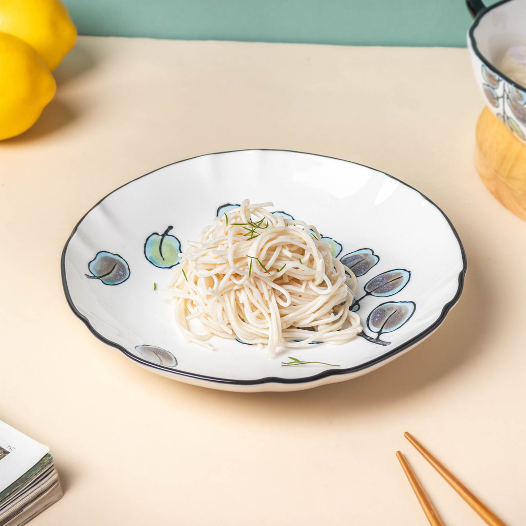 Aspen Leaves Snack Plate 7.5 Inch