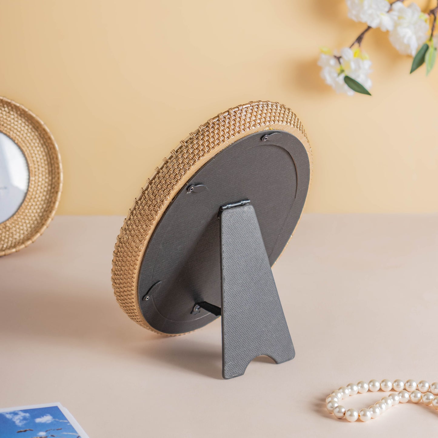 Gold Basket Photo Frame