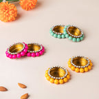 Decorated Tealight Holders Gift Set Of 6