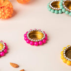 Decorated Tealight Holders Gift Set Of 6