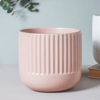 Ribbed Flower Pot