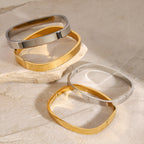 Classic Rectangle Gold Bangle