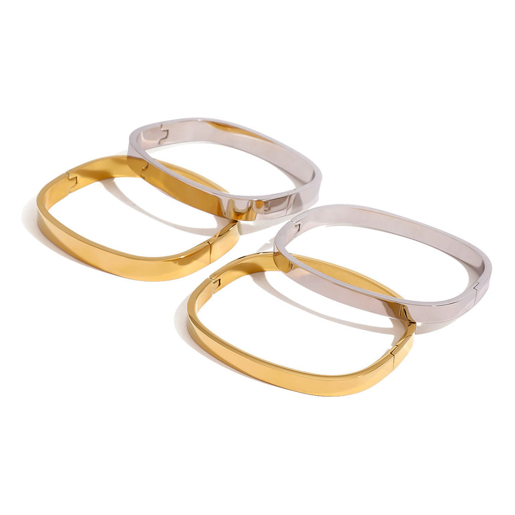 Classic Rectangle Gold Bangle