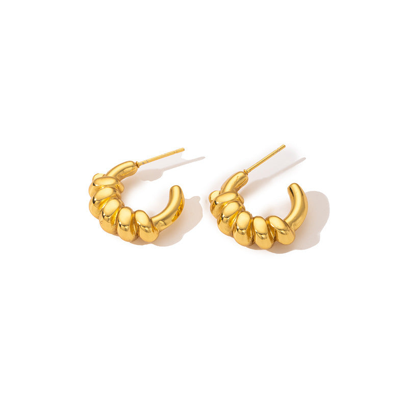 Croissant C Hoop Earrings
