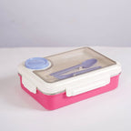 Bento Pink 4 Grid Stainless Steel Lunch Box For Office 950ml