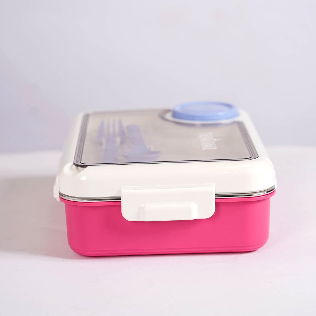 Bento Pink 4 Grid Stainless Steel Lunch Box For Office 950ml
