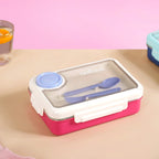 Bento Pink 4 Grid Stainless Steel Lunch Box For Office 950ml