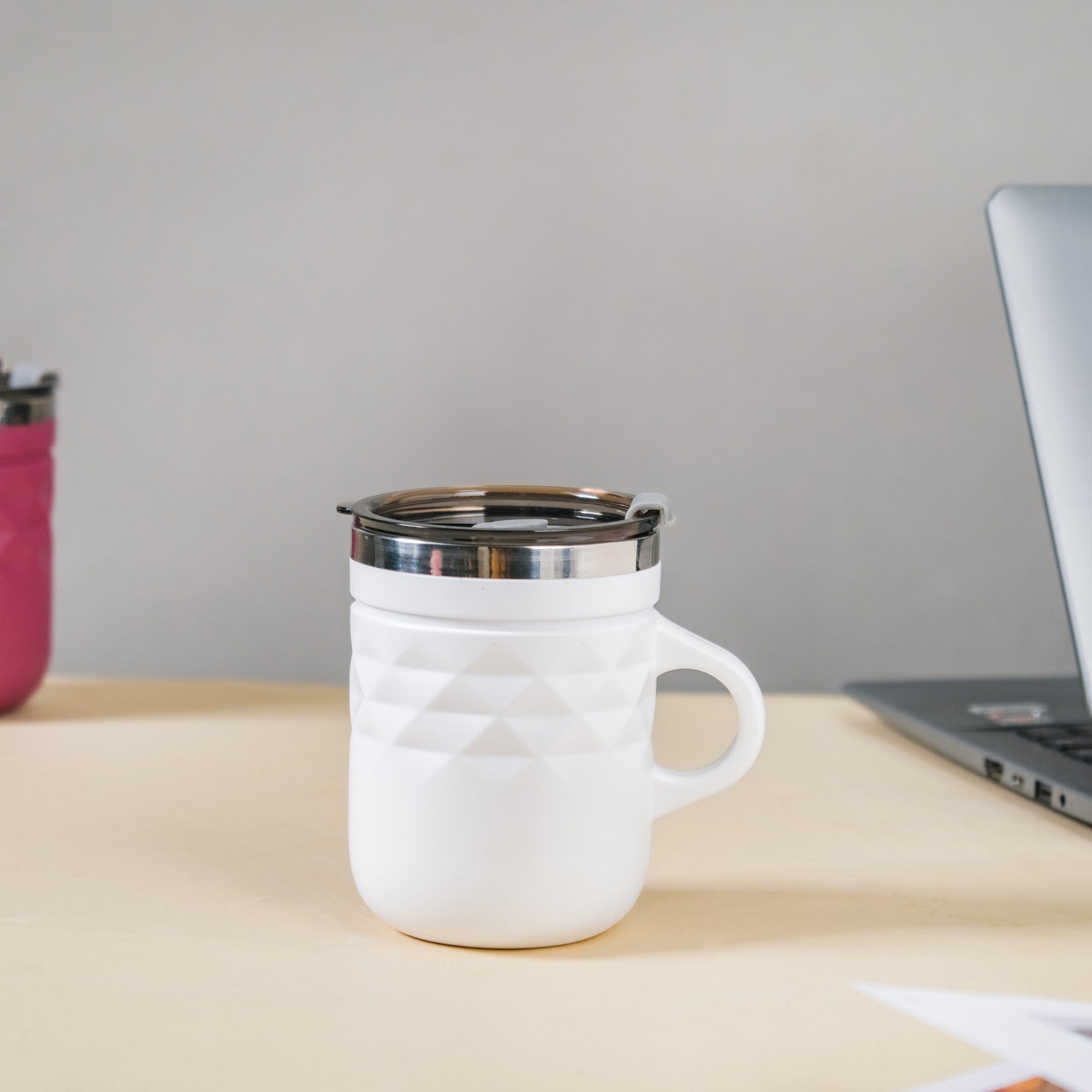 Coffee Mug Set Of 2 White 400ml