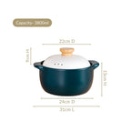 Cera Blue Ceramic Cooking Pot 3800ml