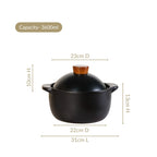 Maison Black Stew Pot 3600ml