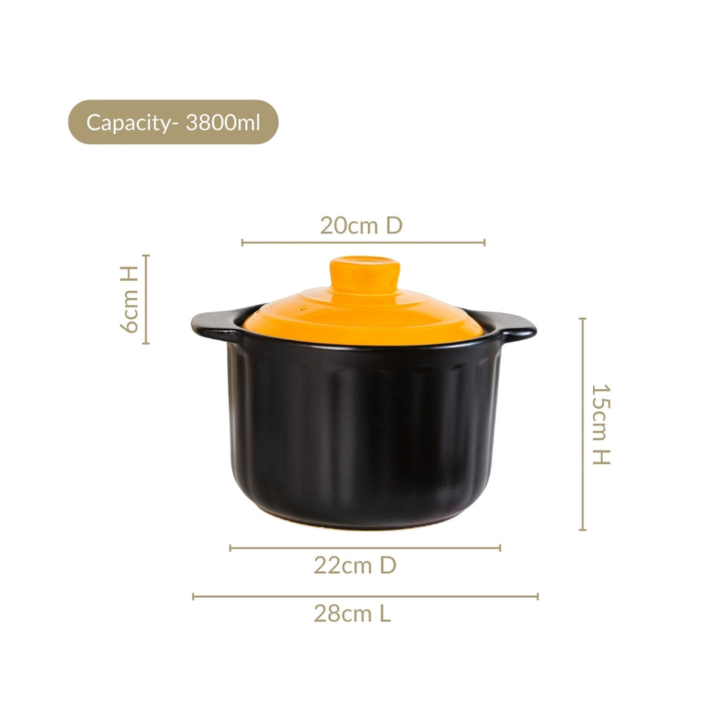 Ceramic Braising Cookpot 3800ml