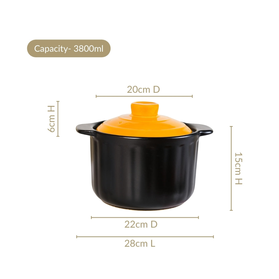 Ceramic Braising Cookpot 3800ml